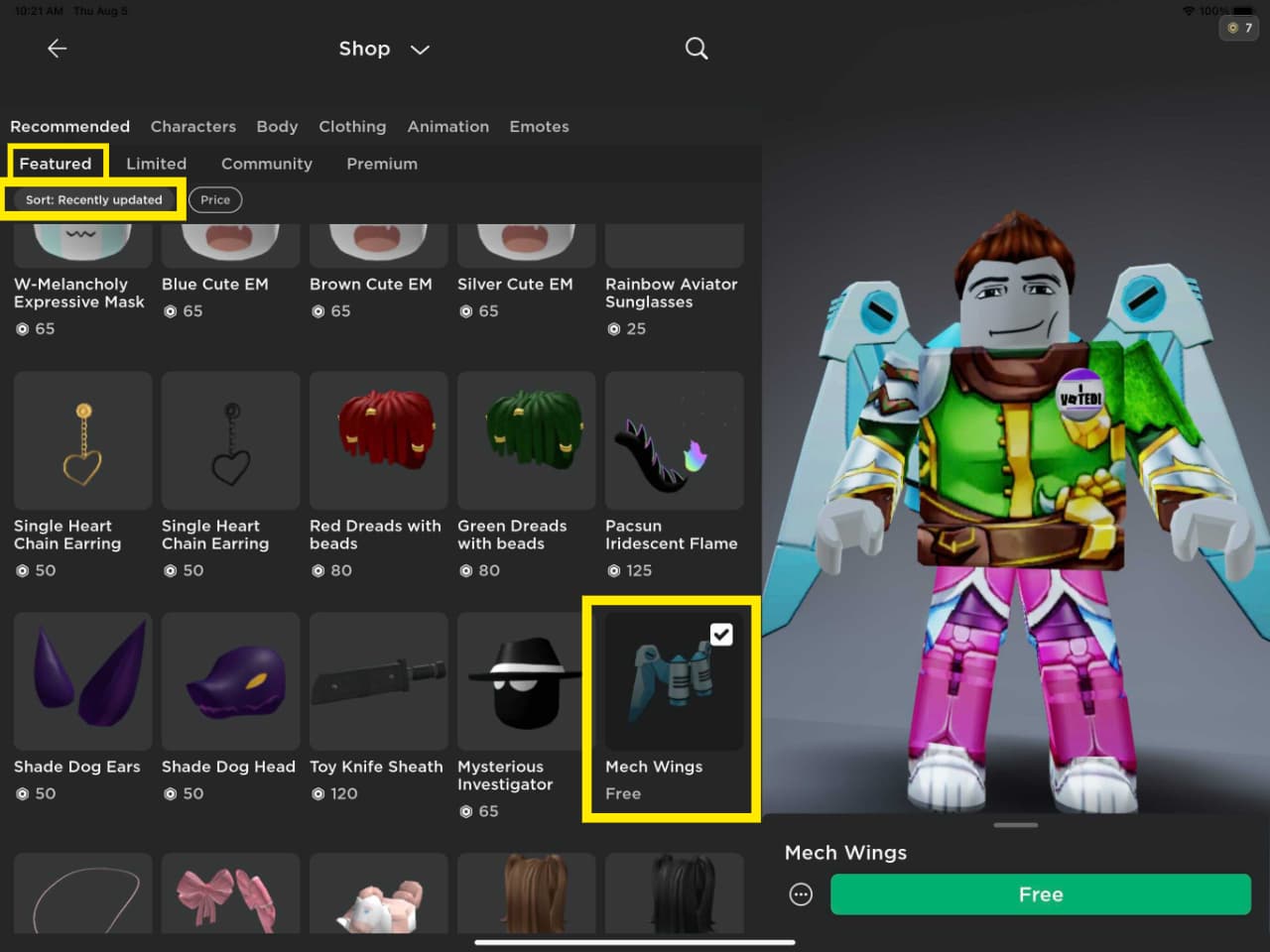 Free Outfits  Roblox Outfits